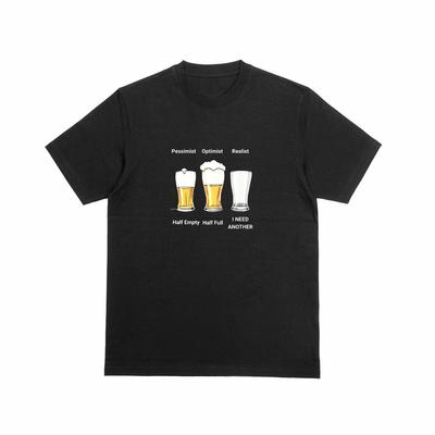 BEER I NEED ANOTHER Tshirt Funny Novelty Top Pessimist Optimist Realist Tee 245