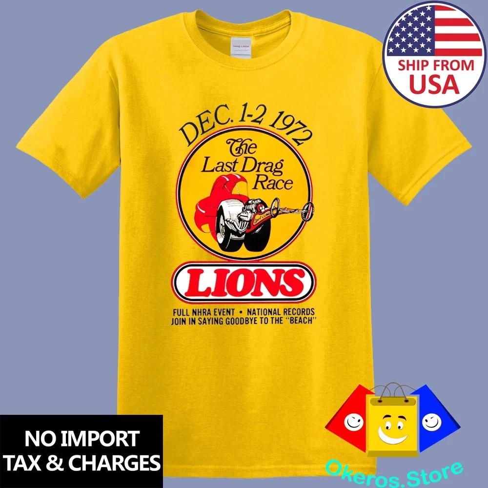 Drag Racing Retro Drag Strip Dragter HOT ROD Men s Daisy Yellow Size S to 3XL 4XL