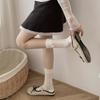 Female Spring and Summer Thin Hollow Lingge Floral College Wind Tube Stack Socks