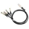 40G QSFP Cable High Speed Good Heat Dissipation High Performance Chips 1M QSFP+ To 4 SFP+ 40G Cable for Extreme for