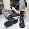 Men's Martin boots 2021 new versatile British style high-top shoes men's winter cotton shoes tooling men's boots 6088-T
