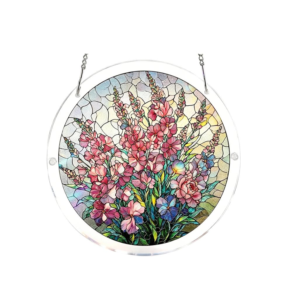Acrylic Puzzles Suncatcher Window Hanging, 83 Pieces Catcher Stained Glass Acrylic Puzzle Decoration For Women Men Mom Birthday Gift Home Decor