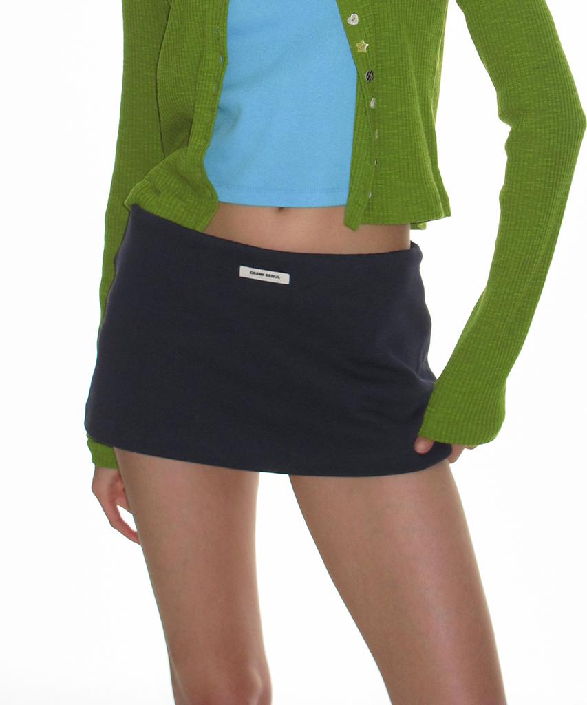 Crank Pk Micro Skirt_Navy