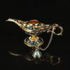 Aladdin Lamp Desktop Crafts Ornament Metal Crafts God Lamp Wishing Lamp Vintage Home Decoration Holiday Gift