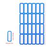 50 Sheets Writeable Labels Sticker Small Blank Sticker for Envelopes File Folders Jars Boxes School Office Kitchen