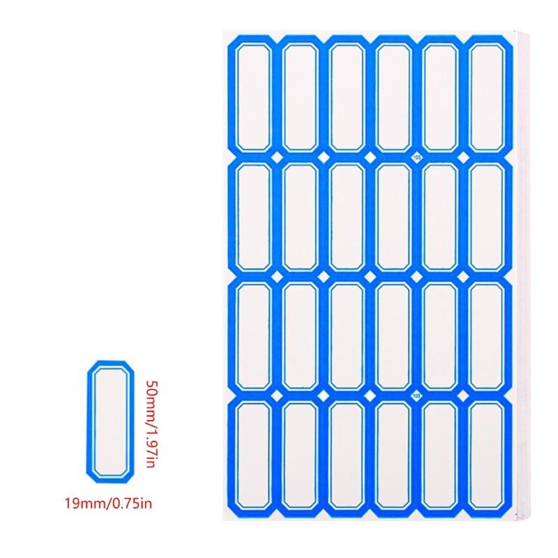 50 Sheets Writeable Labels Sticker Small Blank Sticker for Envelopes File Folders Jars Boxes School Office Kitchen