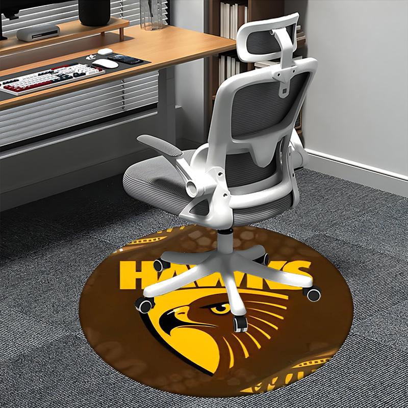 

Hawks,Team Logo Chair mat Round Rug-Office carpet, Machine Washable, Non-slip, Suitable for Living Rooms, Bedrooms, Entryways, and Holiday-t 80cm by 80cm