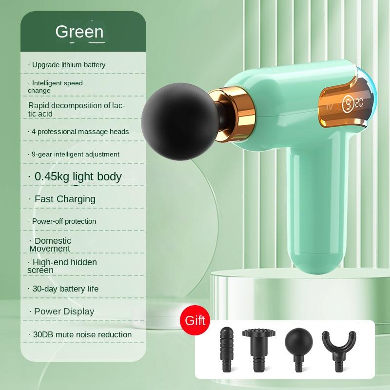 LCD Intelligent Frequency Control Fascia Gun Mini Portable Usb Whole Body Massager Electric Neck Membrane Instrument
