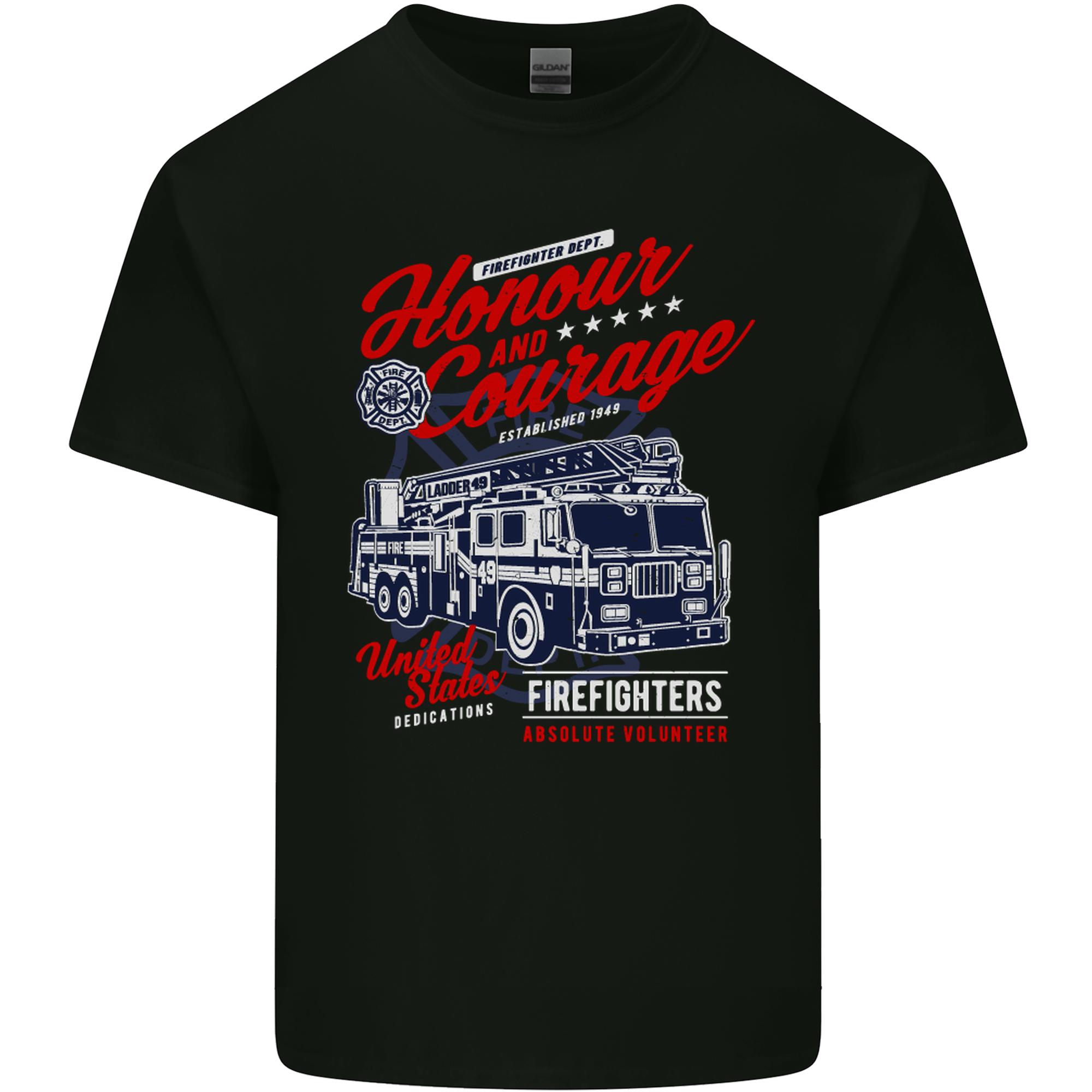 Honour and Courage Firefighter FireUnisex Unisexs Light Cotton TShirt S