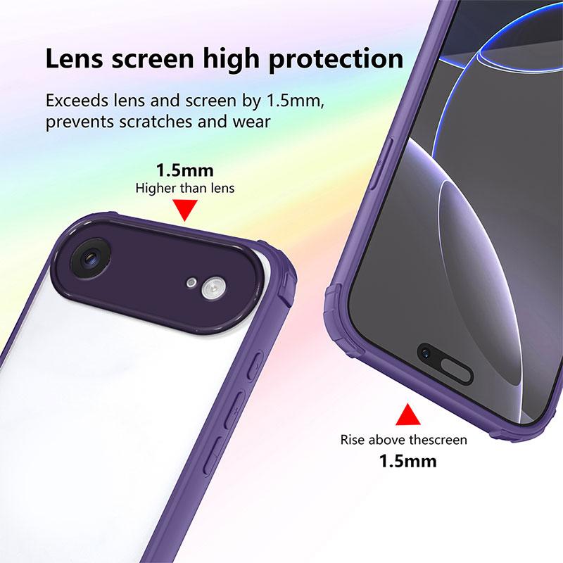 Shockproof Case For Iphone 17 Air Hard Back Cover For Iphone 17 AIR TPU + PC Bumper Protective Clear Capa Iphone17air Coque