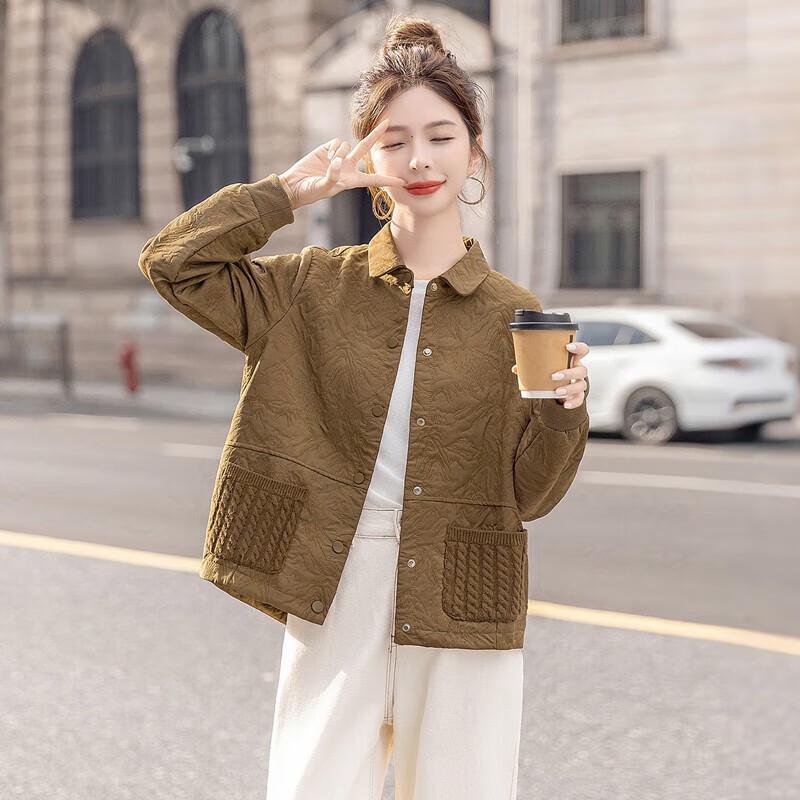 

Женская повседневная куртка SIBOSHE с лацканами и длинными рукавами M