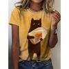 Funny Women's T-Shirts 3d Cute Animal Printed Tee Shirts Harajuku Casual Short Sleeve Tops Oversized Female Clothing Summer New