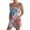 Women's Summer Fashion Floral Print Jumpsuit Casual Romper Shorts