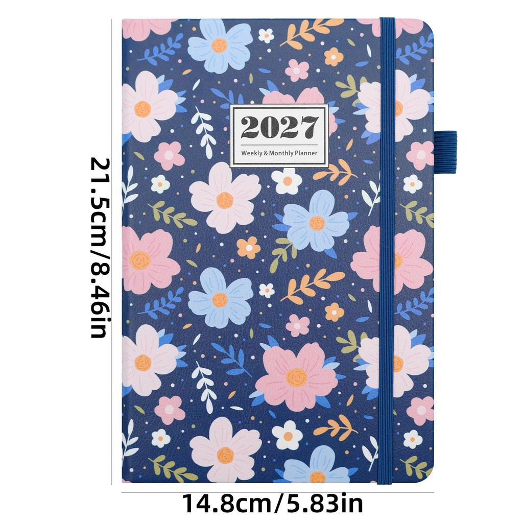 2027 English Weekly Planner A5 Schedule Book - Efficient Planning Notebook with Custom Logo