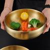 Golden Korean Stainless Steel Noodle Bowl