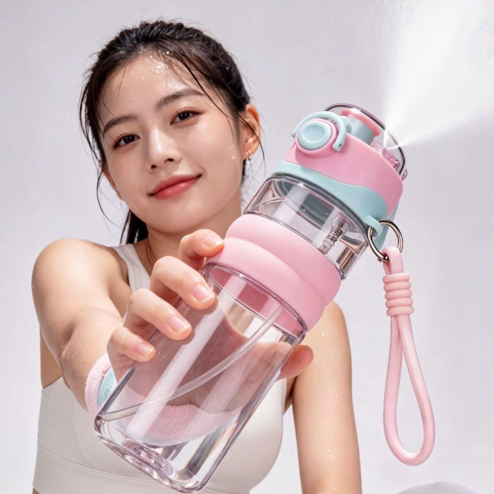 Dual-Use Sport Water Bottle 750 ML Student Water Cup Portable Outdoor Water Bottle  Camping