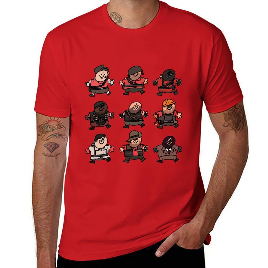 Tf2 Red Fren Set Tshirt Sweat Funnys Black Tshirts For Unisex