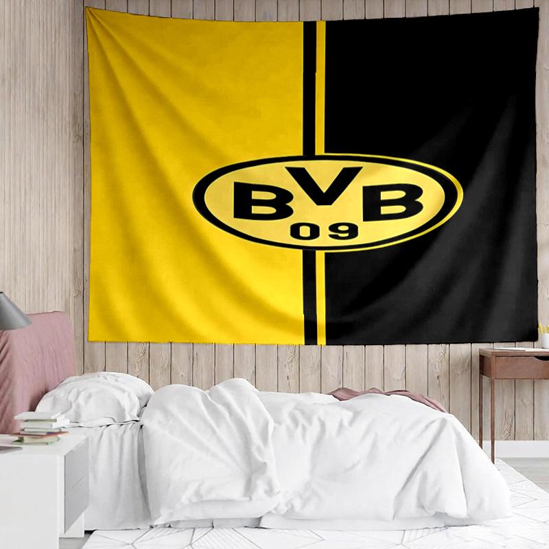 Bvb Soccer Ball Design Printed Printed Tapestry, for Bedroom,Livingroom, Dormitory, Large Wall Decor, Fabric Decor Fan Birthday Gifts
