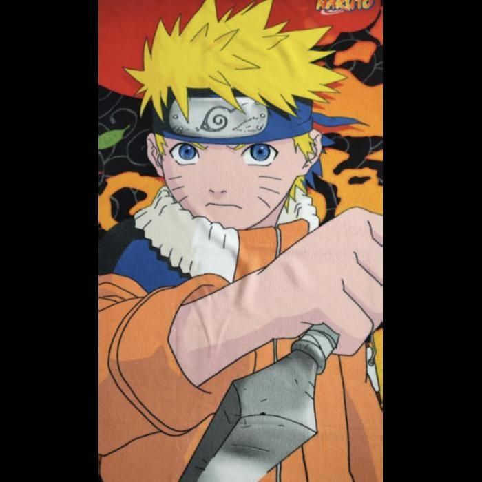 Naruto Beach Towel - Color:Red Size:One Size - Red