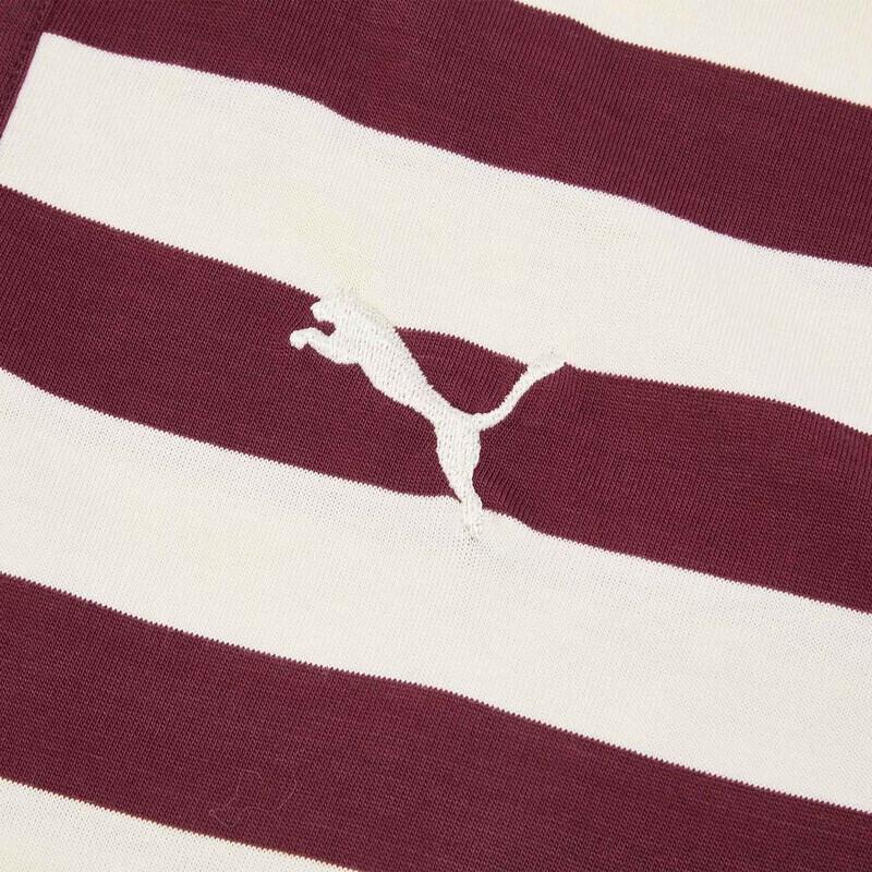 PUMA Unisex Retro Stripe Short Sleeve Polo Shirt