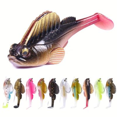 2.76in(7cm)14g Fishing Lures Perch Soft Plastic Bait Jig Swimbait Pike Bass Shad Trout Silicone Lure Sea Wobblers