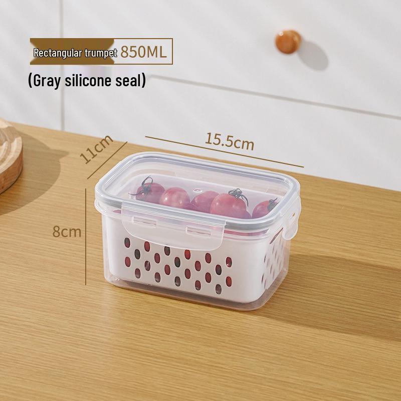 

Wanmeng Airtight Rectangular Transparent Food Storage Container with Lid