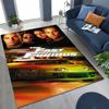 Alfombra Decorativa Rápida y Furiosa X Dominic Art para Dormitorio Sala de Estar Sofá Hogar Felpudo, Alfombrilla de Suelo Grande Antideslizante para Niños