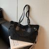 High value tote bag women's new commuter texture retro matte versatile double shoulder underarm shoulder bag