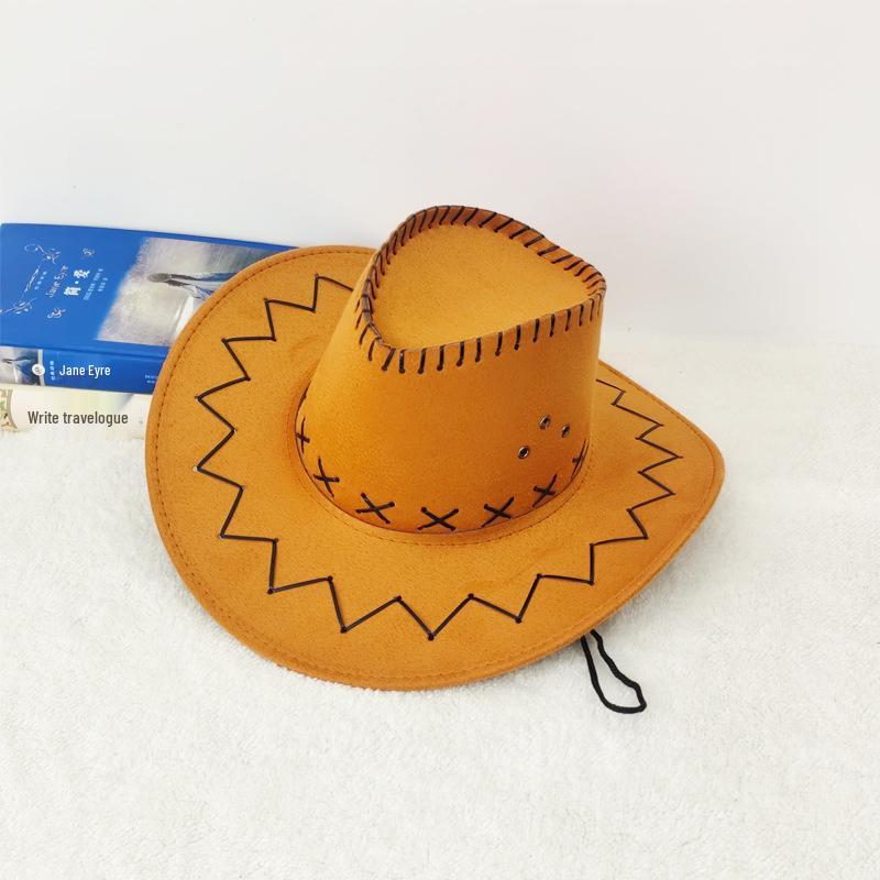 Western Prairie Stroh-Cowboyhut mit großer Krempe für Outdoor-Sommerreisen