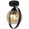 MODERN CEILING LAMP GLASS RING HONEY