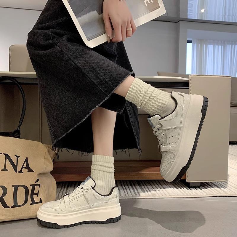 Mode Burst-Muster lässige Board-Schuhe Damen Frühling neu Nischenmode Sport weiße Schuhe Damen