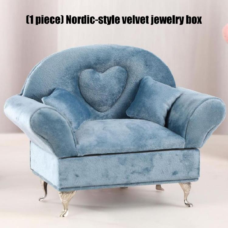Velvets Covered Jewelry Organiser Box With Protective Interior For Fine Accessories Elegant Storage Solution