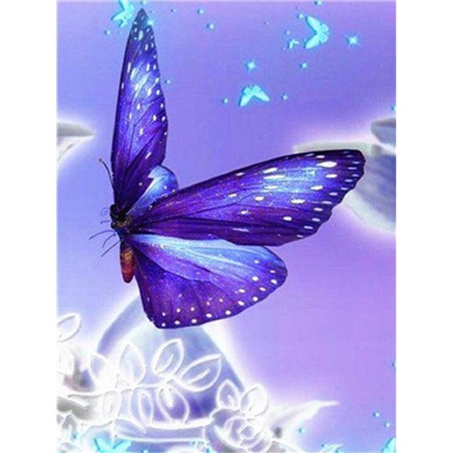 5D DIY Diamond Painting Kit Colorful Butterflies Flying Diamond Embroidery Rhinestones Decorations for Home