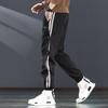 Jie Lei Nuo Men's Trendy Striped Splicing Jogger Pants