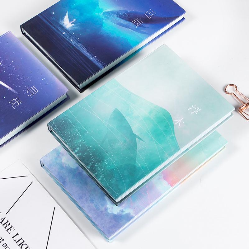 Cute Heart Illustration Diary – Thick, Simple, Literary Journal for Girls