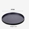 Round Wooden Pallet,  Multifunctional Storage Plate, Tea Tray,Food, Bread Pan, Household Kitchen Supplies, Black, Brown, 21-37cm