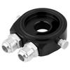 M20 X 1.5 Aluminum Oil Filter Cooler   Plate Adapter 1/8 NPT Oil Cooler Kit Silver