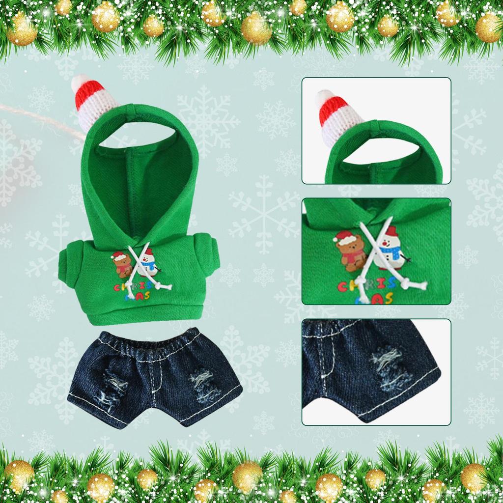 Vánoční sada oblečení pro panenky, Dekorace, Narozeninové fotografické rekvizity, Dárek, Zima, Řemesla, Párty
