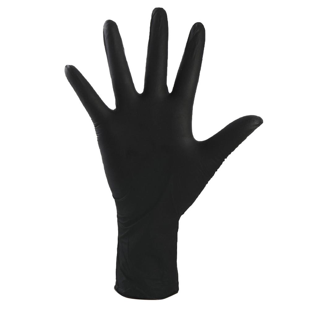 

Rubber Comfortable Disposable Mechanic Nitrile Gloves Exam Gloves M чорний