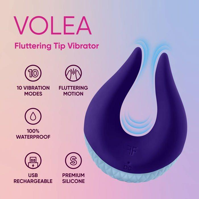 Vibromasseur Externe - Femme Funn - Volea - 10 Modes - Silicone - Rechargeable USB