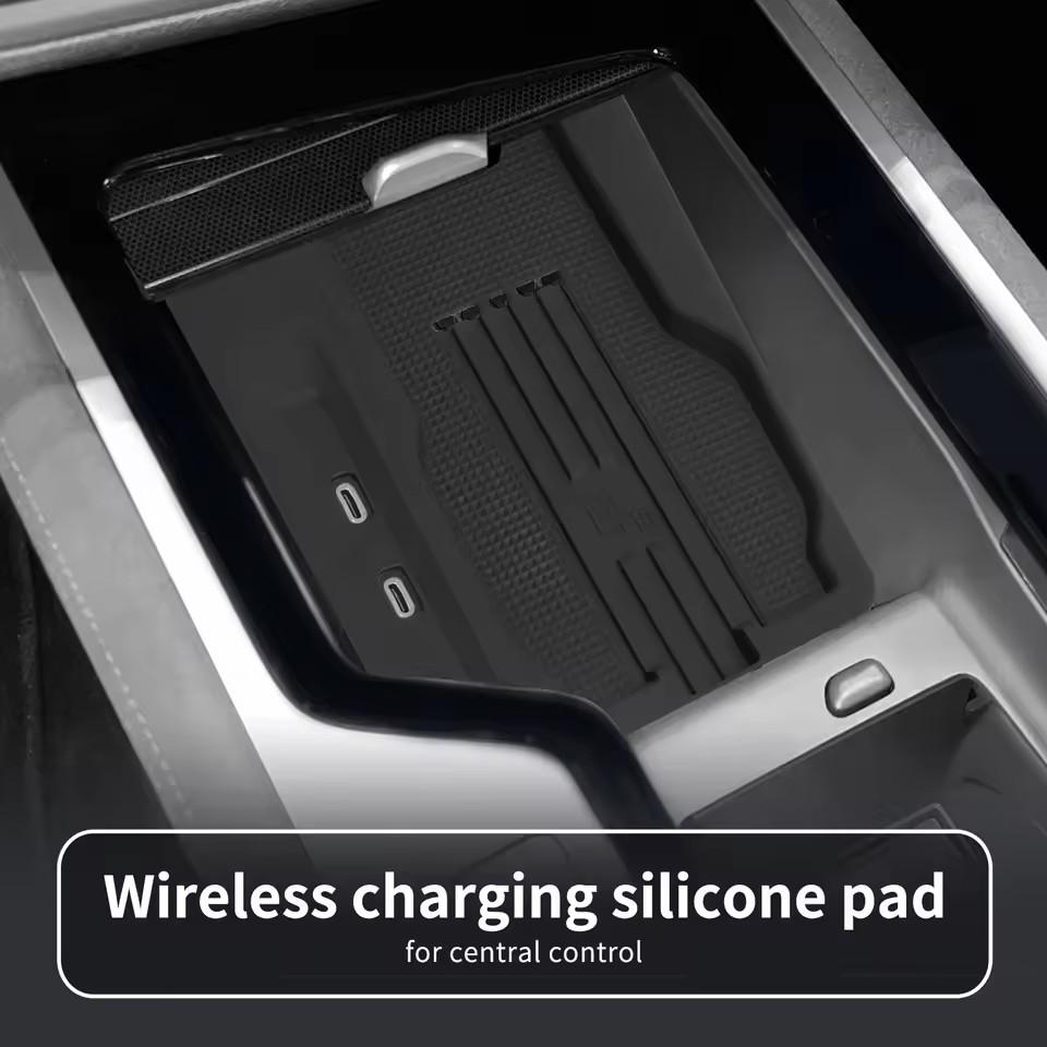 Left Rudder for VW Volkswagen Passat 2025 Silicone Anti-skid Pad Phone Non-slip Pad Car Interior Accessories BLACK