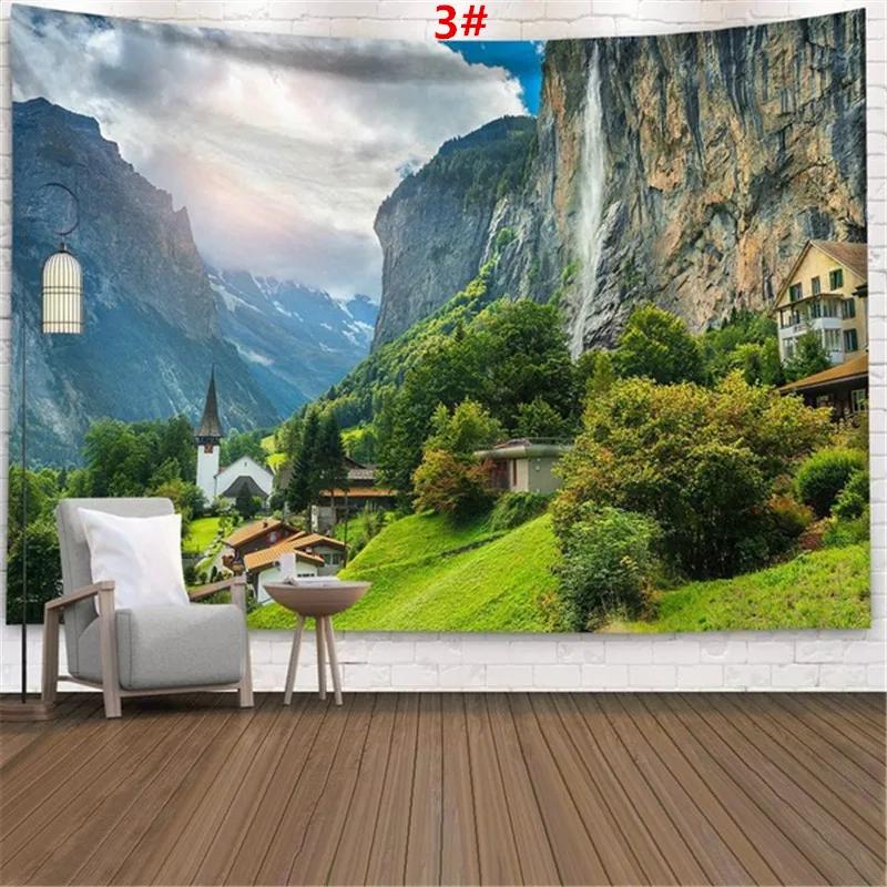 Home Decor Tapestry Beautiful Landscape Sunlight Through Forest Wall Sofa Bedroom Dorm