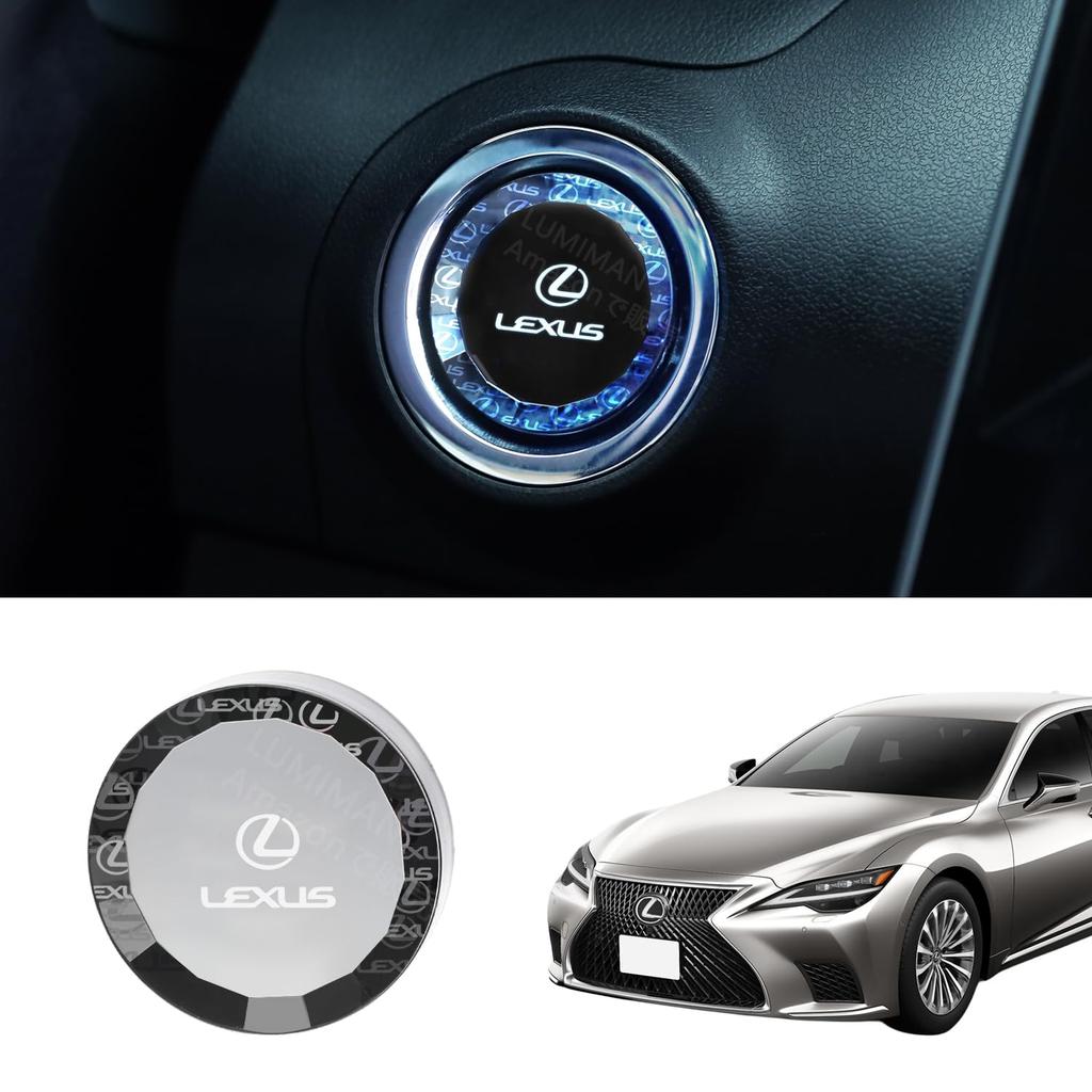 LUMIMAN Toyota Lexus Push Start Switch Crystal Engine Start Cover Start Button Cover Interior Parts Dress Up Crystal Style Exclusive Design Genuine