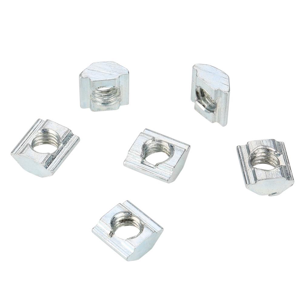 50pcs 20 Series T Slot Nut Sliding Mechanism T Slot Bolt Aluminum Profile Nut For 2020 Series