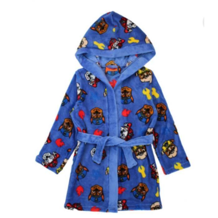 Dressing Gown - Paw Patrol Blue Bathrobe - - Blue