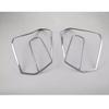 Car Detector ABS Chrome Cover Trim Back Tail Rear Light Lamp Frame Eyebrow 2PCs For Subaru XV 2012 2013 2014 2015 2016 2017