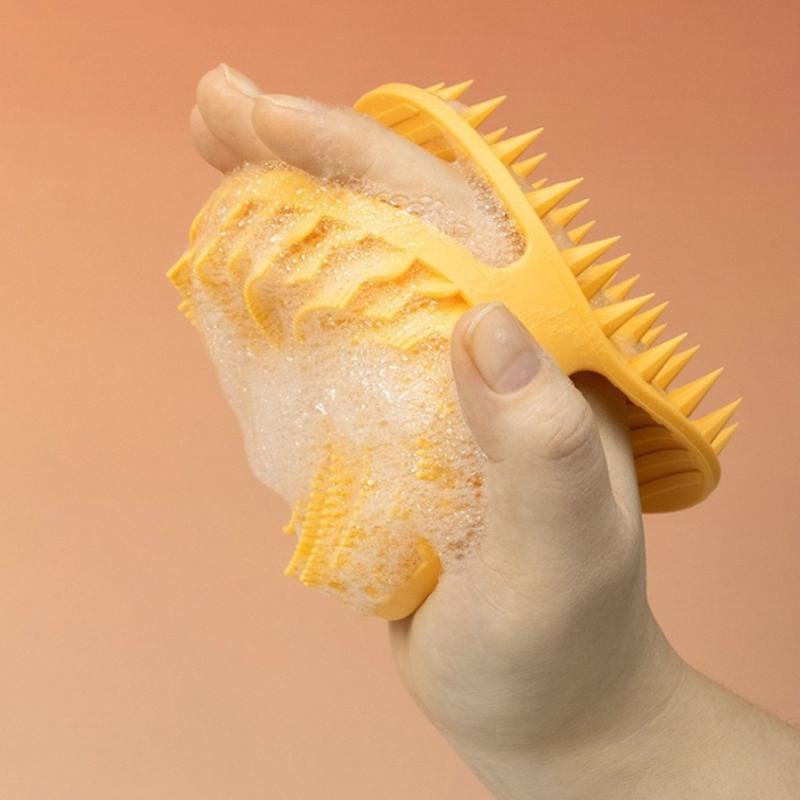 Soft Silicone Body Scrubber Scalp Exfoliating Non-irritating Body Wash Massager Bath Shower Skin Care Tool