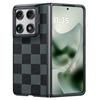 Compatible with Motorola RazrFold Phone Case, Plaid Lambskin Ultra-thin Shockproof Foldable Protective Cover