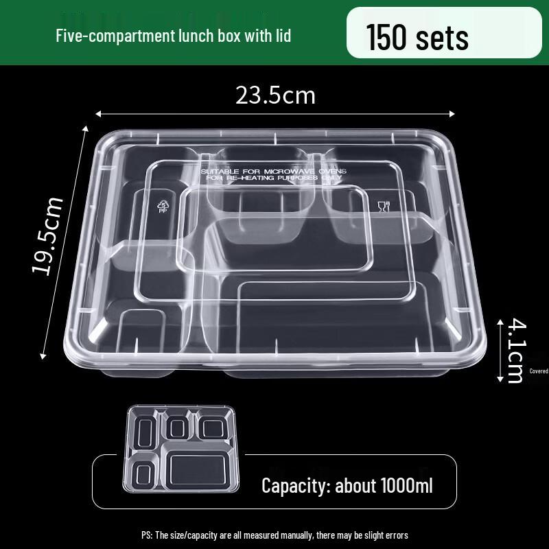 Disposable Divided Meal Prep Containers
