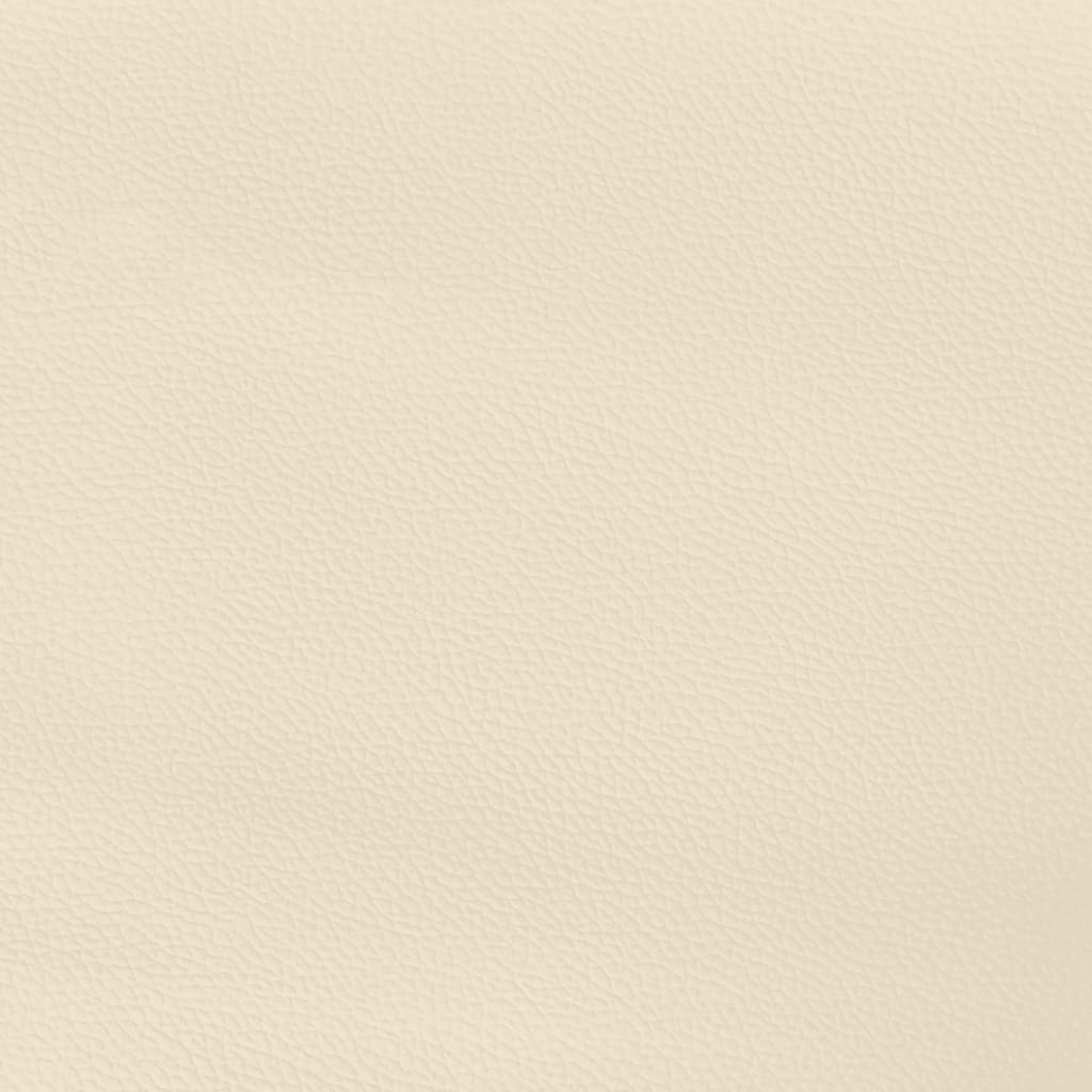 Bed Frame Cream 90x190 cm Faux Leather